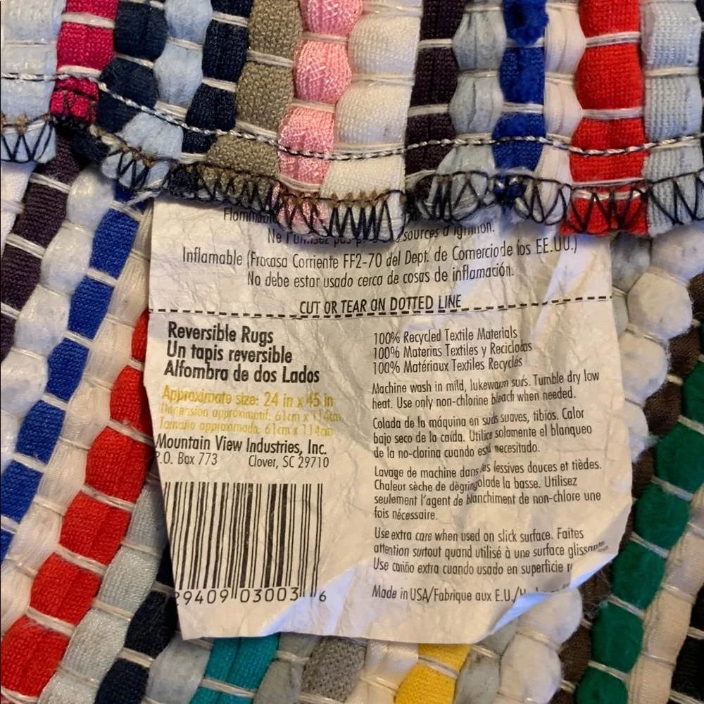 Multicolor Striped rug